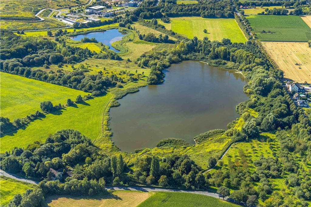 Luftbild, Lanstroper See, Lanstrop, Dortmund, Ruhrgebiet, Nordrhein-Westfalen, Deutschland