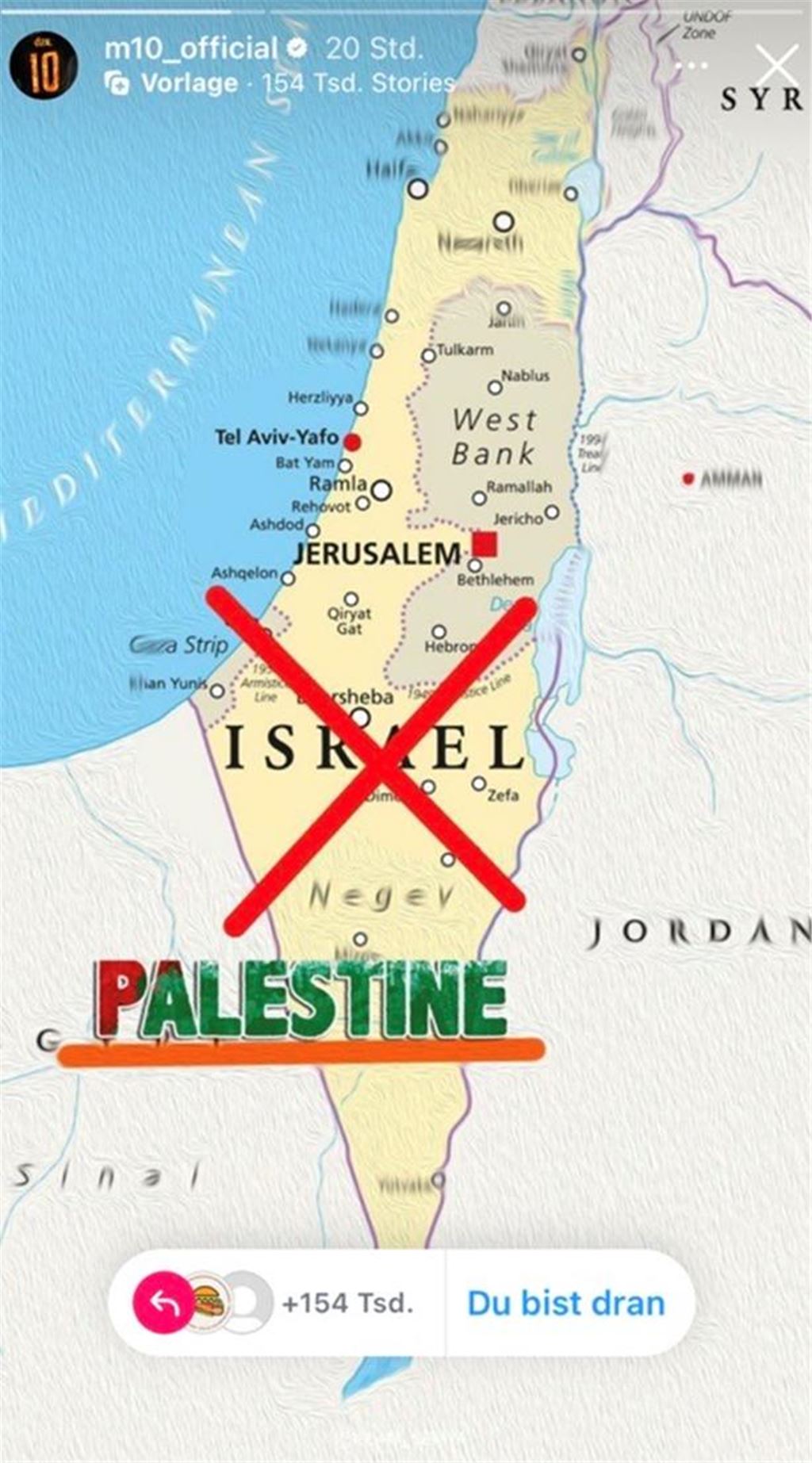 Mesut Özil schockiert mit Skandal-Post: Ex-Nationalspieler radiert Israel von Landkarte Mesut Özil hat mit einem Post über Israel für Aufruhe gesorgt.