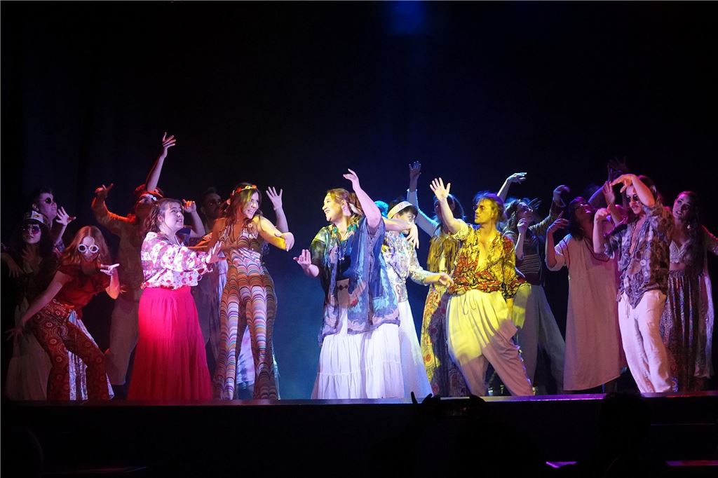 Ausverkaufte Musical-Gala in Holzwickede: Die besten Bilder der Premiere Darsteller der Holzwickeder Musical-Gala singen den Hit "Aquarius" aus "Hair".