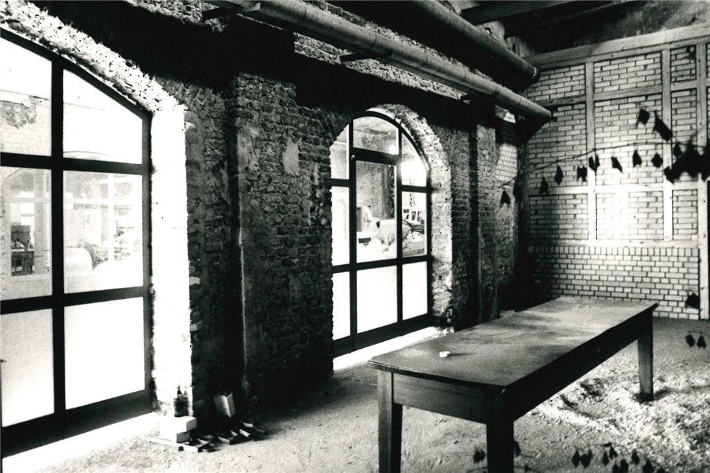 Wie solide ist die Lindenbrauerei? Eine Schwarz-Weiß-Aufnahme zeigt Innenräume der alten Lindenbrauerei in Unna vor dem Umbau zum Kulturzentrum.