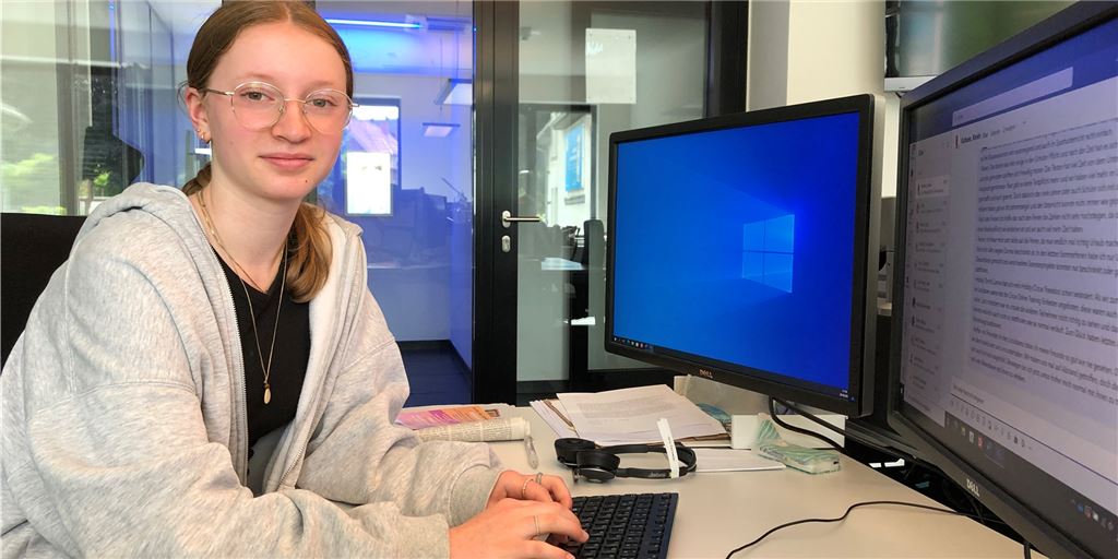Nika (14): „Schule ohne Masken ist viel einfacher“ Nika Schleking (14) besucht die 8. Klasse am Pestalozzi-Gymnasium in Unna.