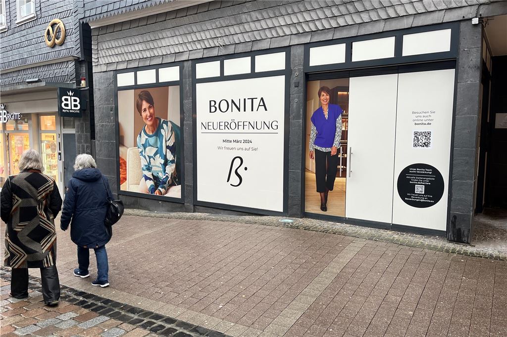 Noch steht das Ladenlokal an der Bahnhofstraße leer. Mitte März 2024 will dort Bonita eröffnen.