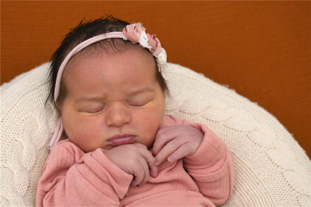 Raisa-Joana aus Unna, geboren im CKU am 26. Januar 2025.