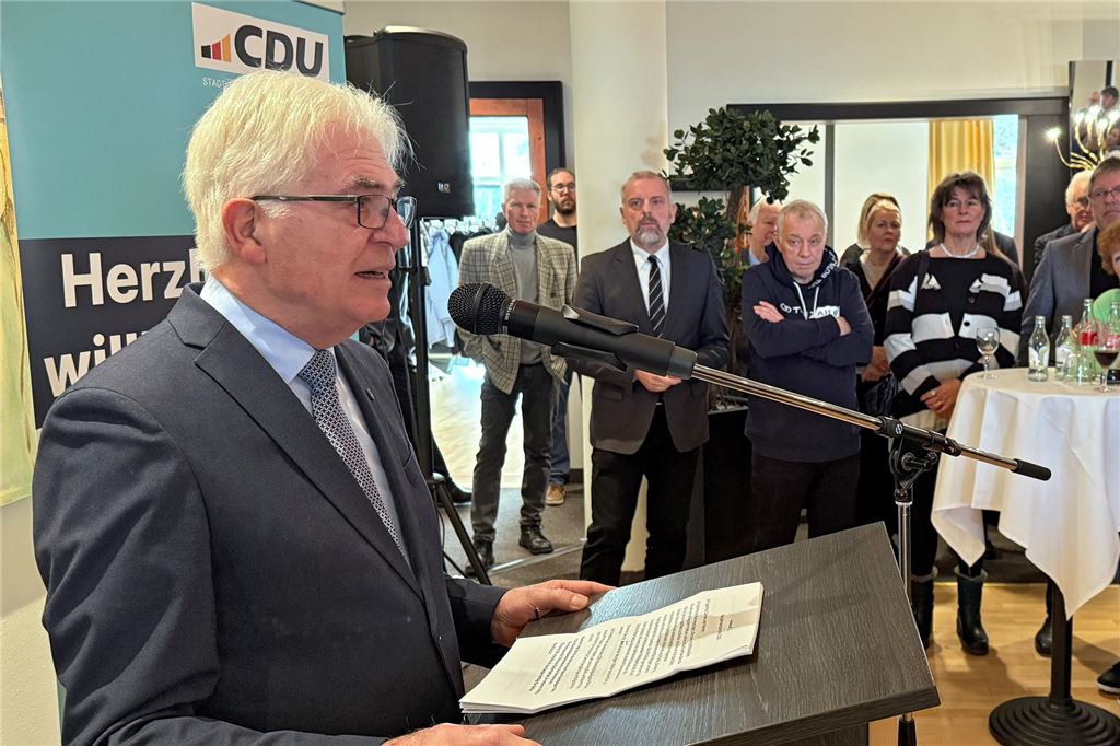 Neue Grundsteuer lässt Widerspruchswelle ins Rathaus schwappen Rudolf Fröhlich, hier beim Neujahrsempfang der Unnaer CDU, hatte das Problem der „Gartensteuer“ mit in die erste Fraktionssitzung genommen. Doch eine schnelle Lösung stehe danach nicht im Raum, muss er bekennen.