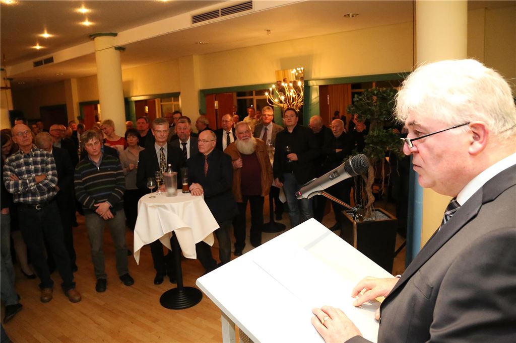 Rudolf Fröhlich geht auf Abschiedstour Seit 2015 ist Rudolf Fröhlich Fraktionsvorsitzender der CDU im Rat der Stadt Unna. Seine Rede beim Neujahrsempfang der Union am 19. Januar (hier ein Archivbild) wird in dieser Funktion die letzte sein.
