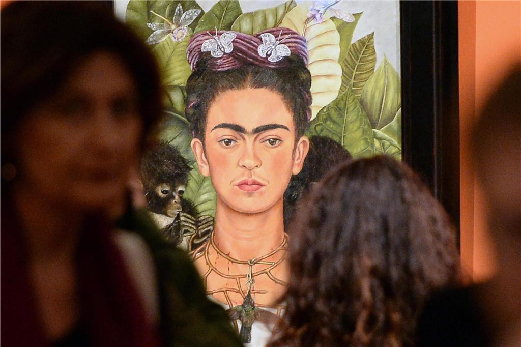 Vortrag am Frauentag über Leben und Kunst von Frida Kahlo Selbstporträt von Frida Kahlo (1907 bis 1954): Ihre Kunst gilt in ihrem Heimatland Mexiko als Nationalgut.