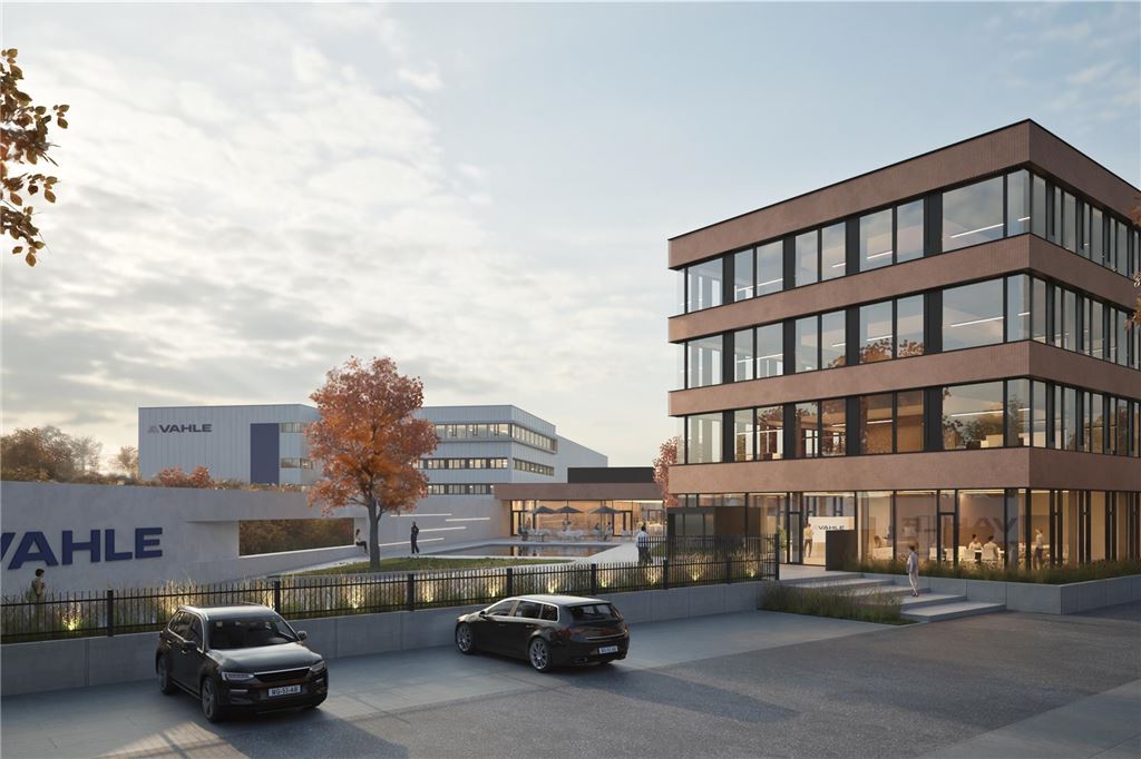 Vahle startet Millionen-Projekt: Ministerpräsident kommt zur Eröffnung So soll die neue Firmenzentrale von Vahle in Kamen laut einem Architektenentwurf aussehen.