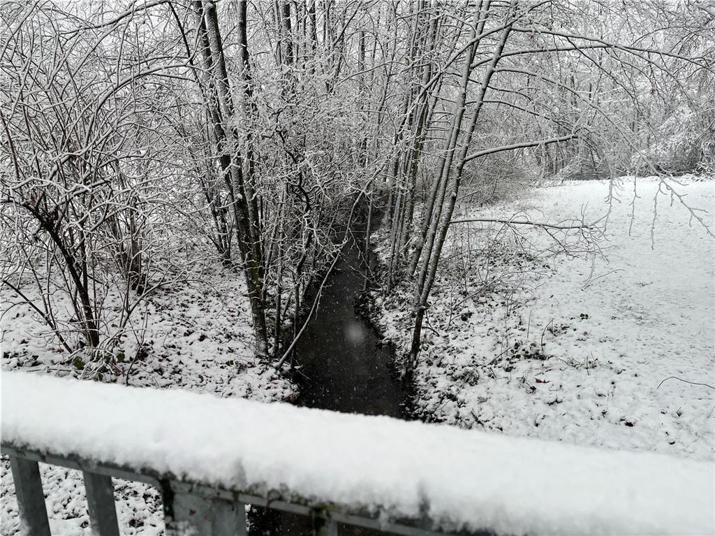 Weißer Winter in der Emscherquellgemeinde.