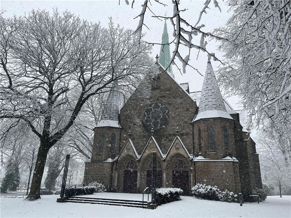 Weißer Winter in der Emscherquellgemeinde.