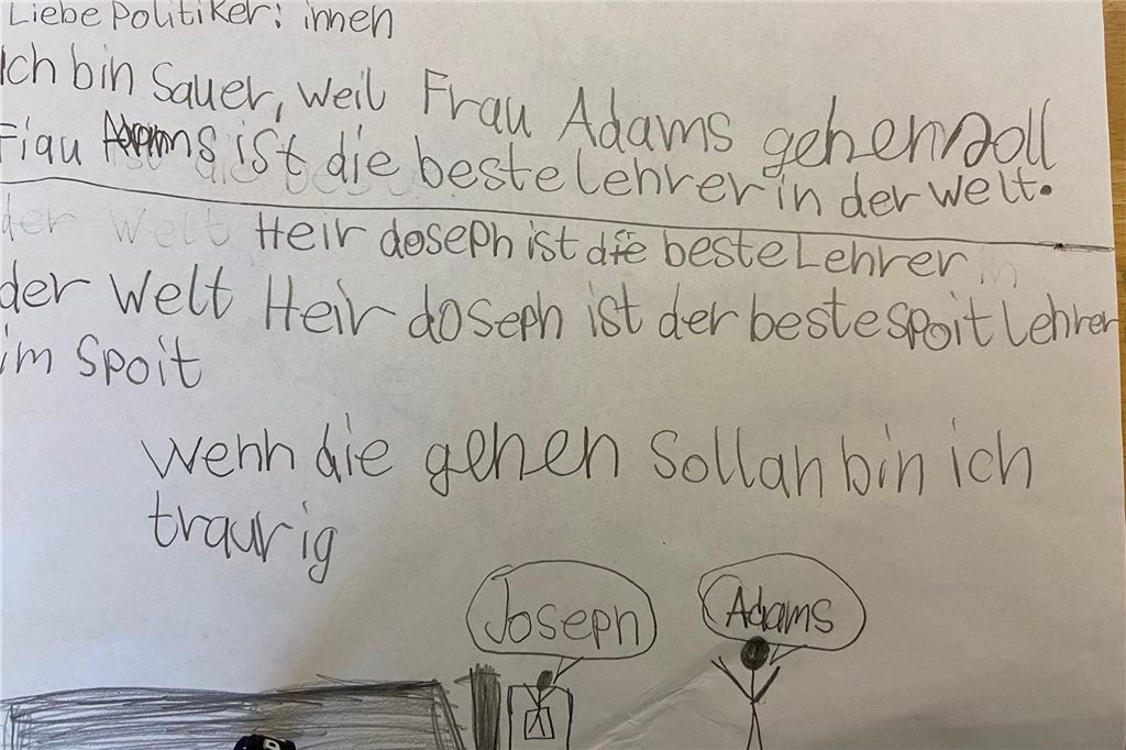 Kinder schreiben Briefe ans Ministerium: „Ich bin dann teuflisch sauer“ Brief an das Schulministerium NRW