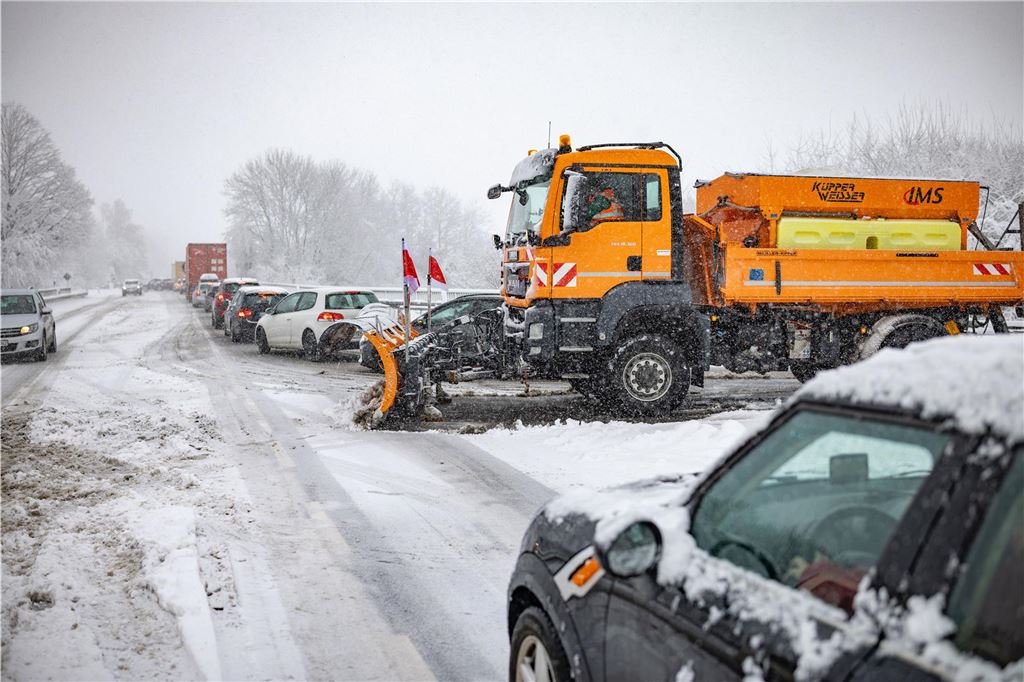 Wintereinbruch im Kreis Unna am 9.1.2025: Eindrücke aus dem verschneiten Raum Unna.