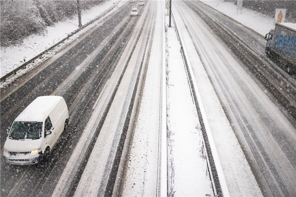 Wintereinbruch im Kreis Unna am 9.1.2025: Eindrücke aus dem verschneiten Raum Unna.