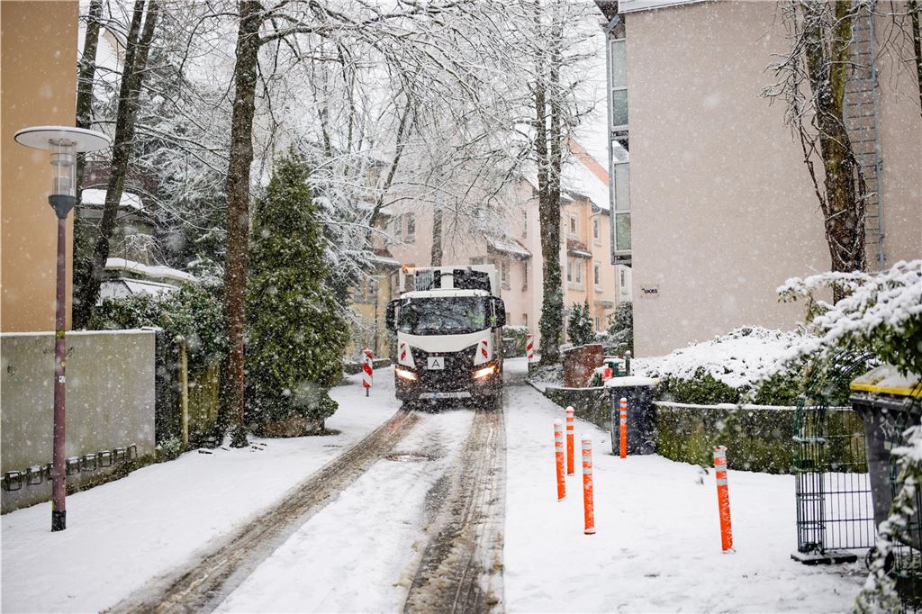 Wintereinbruch im Kreis Unna am 9.1.2025: Eindrücke aus dem verschneiten Raum Unna.