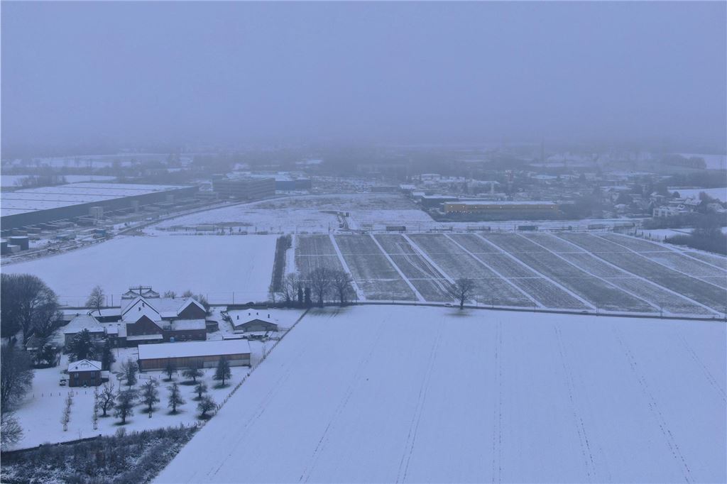 Wintereinbruch in Unna am 9.1.2025: Eindrücke aus der Vogelperspektive.
